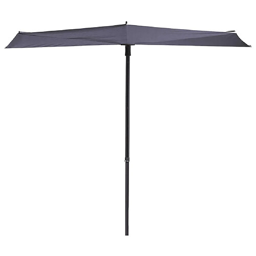 Madison Parasol de balcon Sun Wave 270x150 cm Bleu saphir