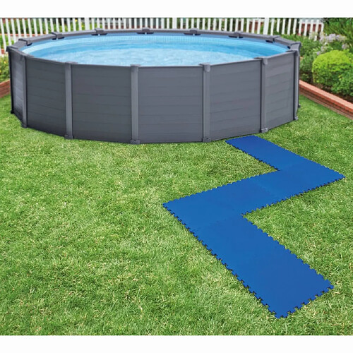 Intex Bâches de sol de piscine - 50 x 50 cm - Bleu