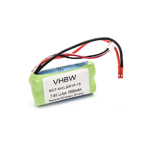 vhbw Li-Ion batterie 1500mAh (7.4V) pour modélisme MJX RC Helicopter F45, F645