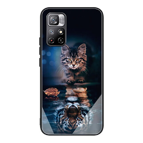 Coque en TPU anti-rayures chat pour votre Xiaomi Redmi Note 11/Poco M4 Pro 5G