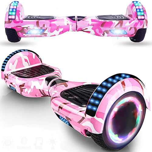 YOMME MOBILITÉ Hoverboard 6.5" Rose Camouflage