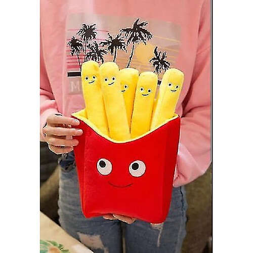 Universal 50 cm Carton Cartoon Oreiller de la peluche Food Food Food Farmed Toy Snack Fries Gift (Rouge)