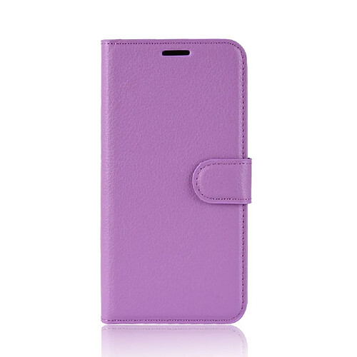 Etui en PU surface de litchi avec support violet pour votre Samsung Galaxy A51 5G SM-A516