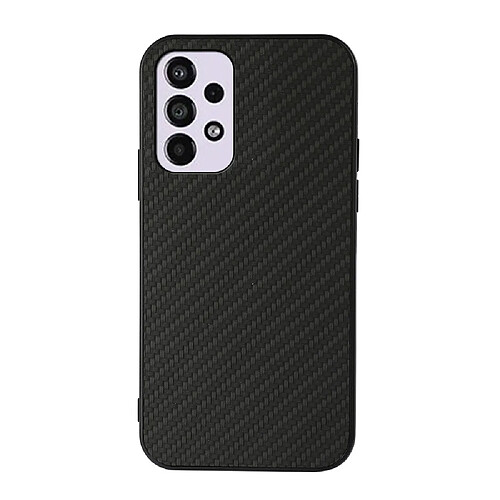 Coque en TPU + PU texture en fibre de carbone, anti-rayures noir pour votre Samsung Galaxy A33 5G