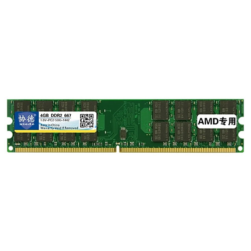 Wewoo Mémoire vive RAM DDR2 667 MHz, 4 Go, module général de AMD spéciale pour PC bureau