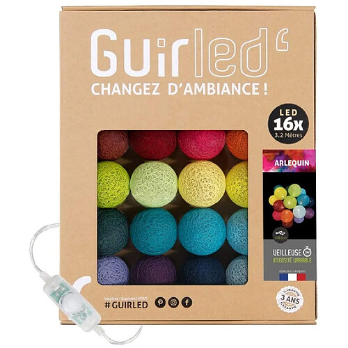 Guirled Guirlande boule lumineuse 16 LED Classique - Arlequin