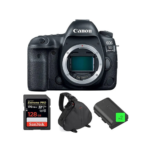 CANON EOS 5D IV Body + SANDISK Extreme Pro 128GB 170MB/s SDXC + camera Bag + CANON LP-E6N Battery * 2 pieces