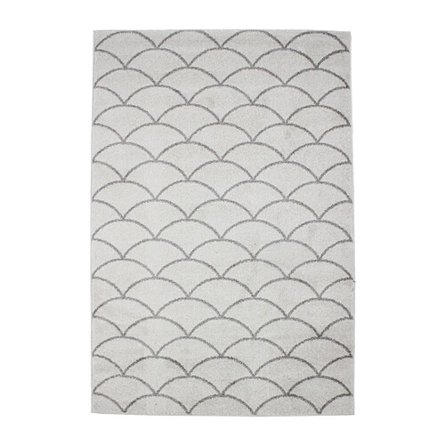 Thedecofactory VENISE - Tapis motif rosace ethnique écru 133x190