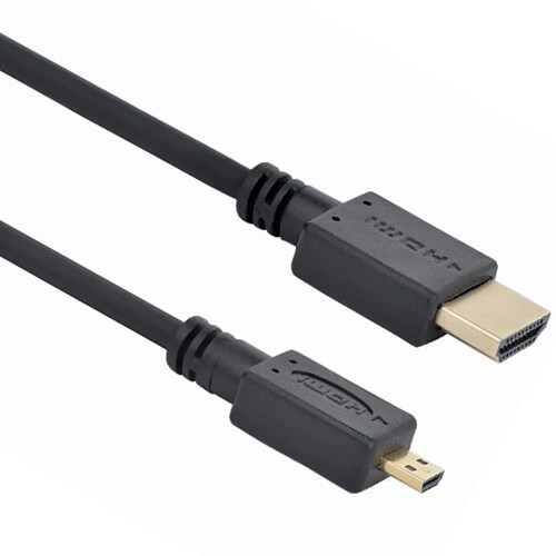 Câble HDMI Gembird 1,8 m avec connecteurs HDMI mâle vers micro HDMI mâle V1.3