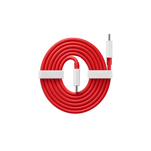 Oneplus 5481100047 Cavo Usb Tipo C Warp Charge Type-C 100cm Bianco Rosso