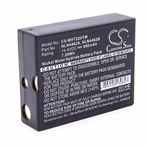 vhbw NiMH batterie 500mAh (14.4V) pour radio talkie-walkie Motorola Sonar BP2979