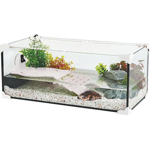 ZOLUX Kit terrarium tortue aquatique Karapas Pro blanc.