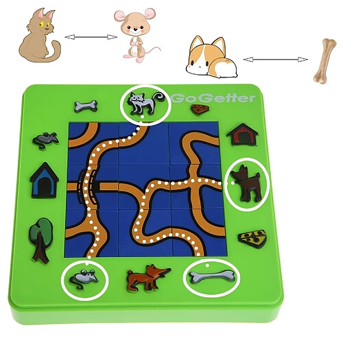 Wewoo Jeu construction DIY Go Getter Chat et Souris Jouet Conseil Dessin Animé Puzzle Maze Intelligence Cadeau