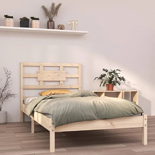 vidaXL Cadre de lit sans matelas 100x200 cm bois massif