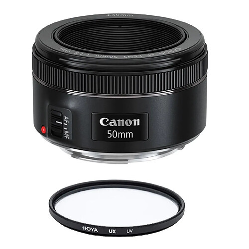 CANON EF 50mm F1.8 STM + HOYA UX UV 49mm Filter