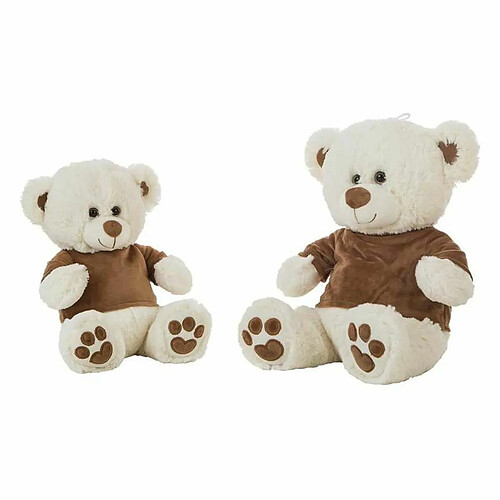 BigBuy Kids Jouet Peluche Ours Marron Velours 27cm