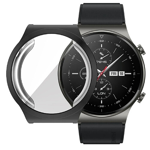 Coque en TPU Couverture Galvanoplastie noir pour votre Huawei Watch GT 2 Pro