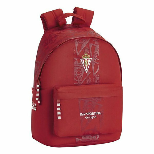 Uknow Sacoche pour Portable Real Sporting de Gijón 14,1'' Rouge