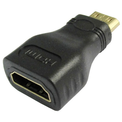 Techexpert Adaptateur HDMI femelle / mini HDMI mâle