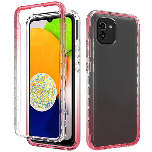 Coque en TPU antichoc, dégradé de couleur Gradient rouge pour votre Samsung Galaxy A03 (166.5 x 75.98 x 9.14mm)