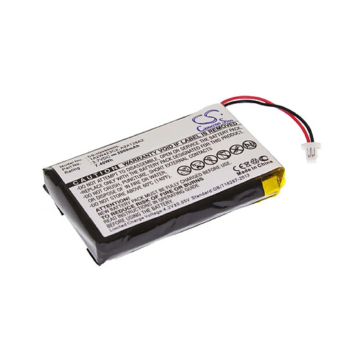 Batterie 2000mAh (3.7V) vhbw pour navigateur GPS Ortung GARMIN iQue 3200, iQue 3600, iQue 3600a comme 1A2W423C2, A2X128A2.