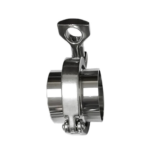 51mm SS304 2 Ferrure de soudure sanitaire + 1 Tri Clamp + 1 joint d'étanchéité en PTFE NOUVEAU