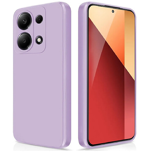 Htdmobiles Coque pour Xiaomi Redmi Note 13 Pro 4G / Poco M6 Pro 4G - housse etui silicone gel fine + film ecran - MAUVE