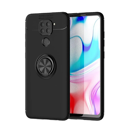 Coque en TPU avec béquille noir pour votre Xiaomi Redmi Note 9/Redmi 10X 4G