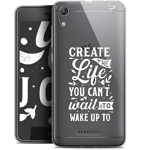 Caseink Coque arrière Wiko Lenny 4 (5 ) Gel HD [ Nouvelle Collection - Souple - Antichoc - Imprimé en France] Wake Up Your Life