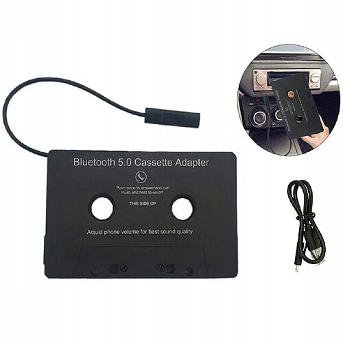 GUPBOO Cassette Adaptateur Transmetteur Prise AUX Radio CD MP3 BT,JL224