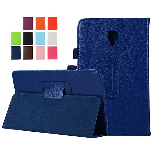 Housse Samsung Galaxy Tab S4 Wifi - 4G/LTE Style Cuir bleue navy avec Stand - Etui coque de protection tablette Galaxy Tab S4 10,5 pouces 2018 T830 / T835 - accessoires pochette XEPTIO !