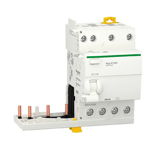 module différentiel vigi - itg40 - tdg - 4 pôles - 40a - 30 ma - type ac - schneider electric a9y12740