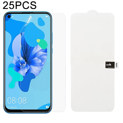 Wewoo Film protecteur de protection souple avec Hydrogel doux de 25 PCS alcool en coton + carte à gratter pour Huawei Nova 5i / P20 Lite 2019