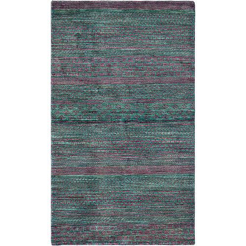 Vidal Tapis de laine 160x94 vert Juma