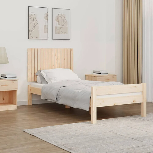 Maison Chic Tête de lit scandinave pour lit adulte,Meuble de chambre murale 95,5x3x60 cm Bois massif de pin -MN12069