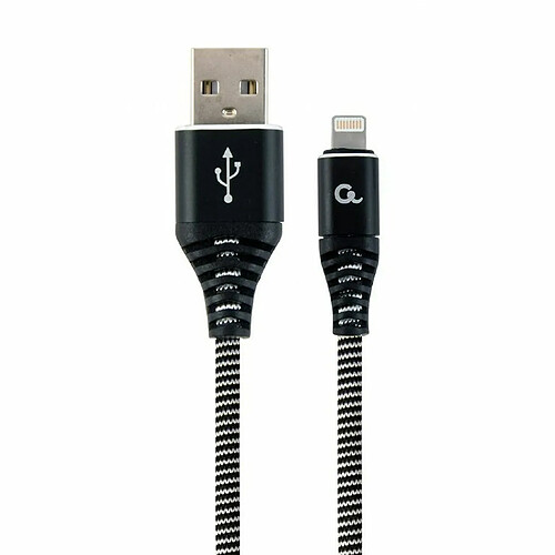 Câble USB vers Lightning GEMBIRD CC-USB2B-AMLM-1M-BW Noir 1 m