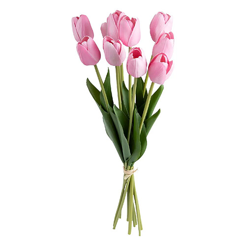 Atmosphera, Createur D'Interieur Bouquet de tulipes artificielles - H. 48 cm - Rose