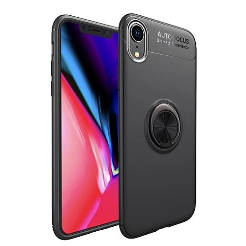 Wewoo Coque TPU antichoc pour iPhone XR, avec support (Noir)