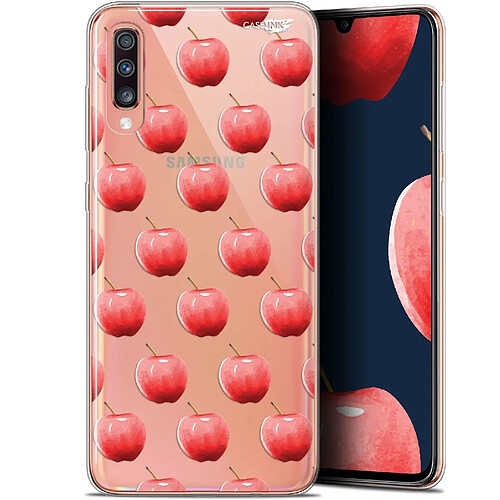 Caseink Coque arrière Samsung Galaxy A70 (6.7 ) Gel HD [ Nouvelle Collection - Souple - Antichoc - Imprimé en France] Cerises