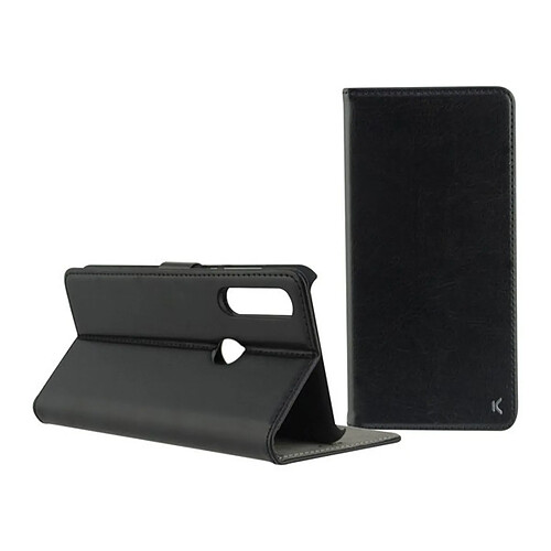 Totalcadeau Housse Folio en polycarbonate et cuir synthétique compatible Honor Play Noir pas cher