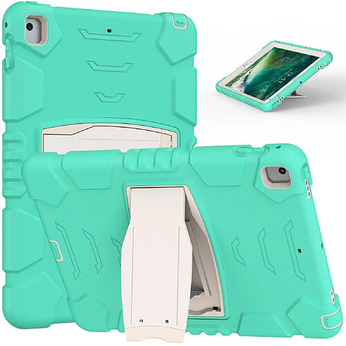 Coque en TPU + Silicone Résistant aux chutes avec béquille Menthe verte pour votre Apple iPad 9.7 pouces (2018)/(2017)/Pro 9.7 pouces (2016)/Air 2