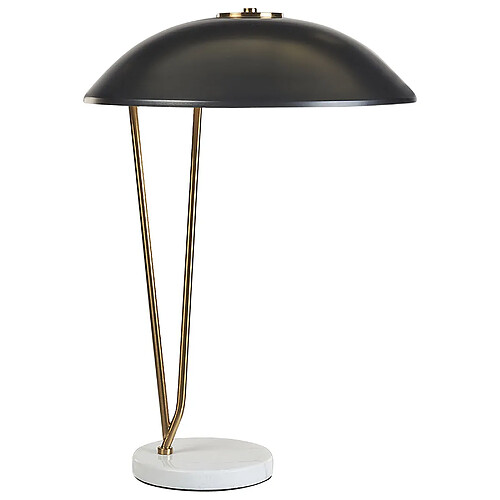 Beliani Lampe à poser DANTO Métal Noir