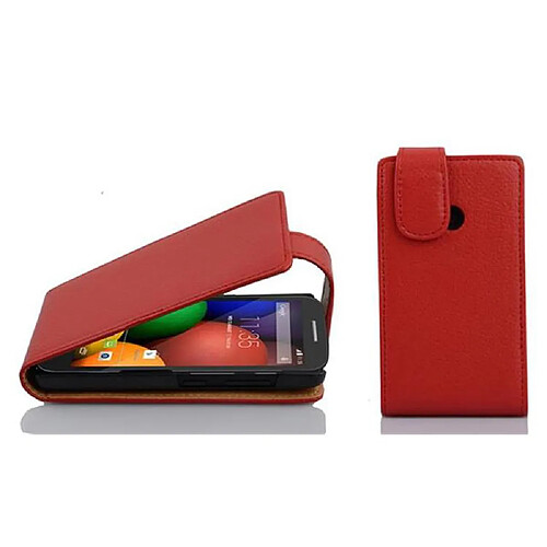 Cadorabo Coque Motorola MOTO E Etui en Rouge