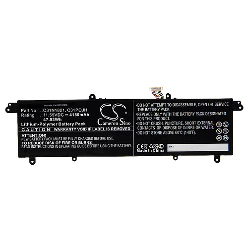 vhbw Batterie compatible avec Asus UX3000XN, UX392FA, UX392FN-2B ordinateur portable Notebook (4150mAh, 11.55V, Li-polymère)