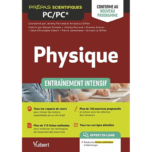 Physique PC, PC* : entraînement intensif : conforme au nouveau programme · Occasion