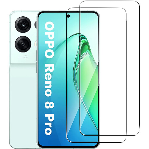 X2 Verres Trempes Pour Oppo Reno 8 Pro 5G Little Boutik®