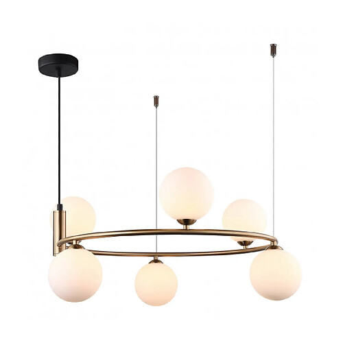 Luminaire Center Suspension moderne Amily 6 ampoules