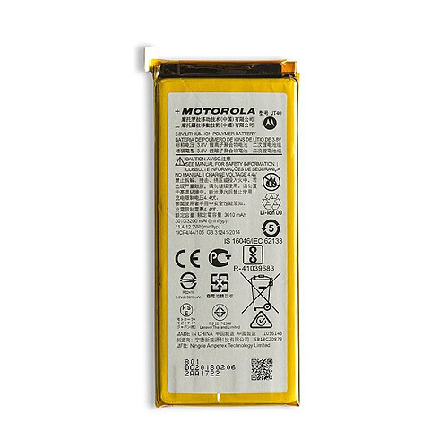 Batterie d'origine JT40 3200mAh de rechange pour Motorola G6 Plus