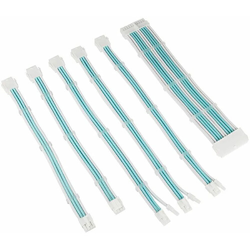 Kit d'extension tressé Kolink Core Adept - Blanc brillant/Bleu poudré