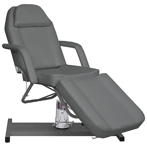 vidaXL Table de massage Gris 180x62x(87-112) cm